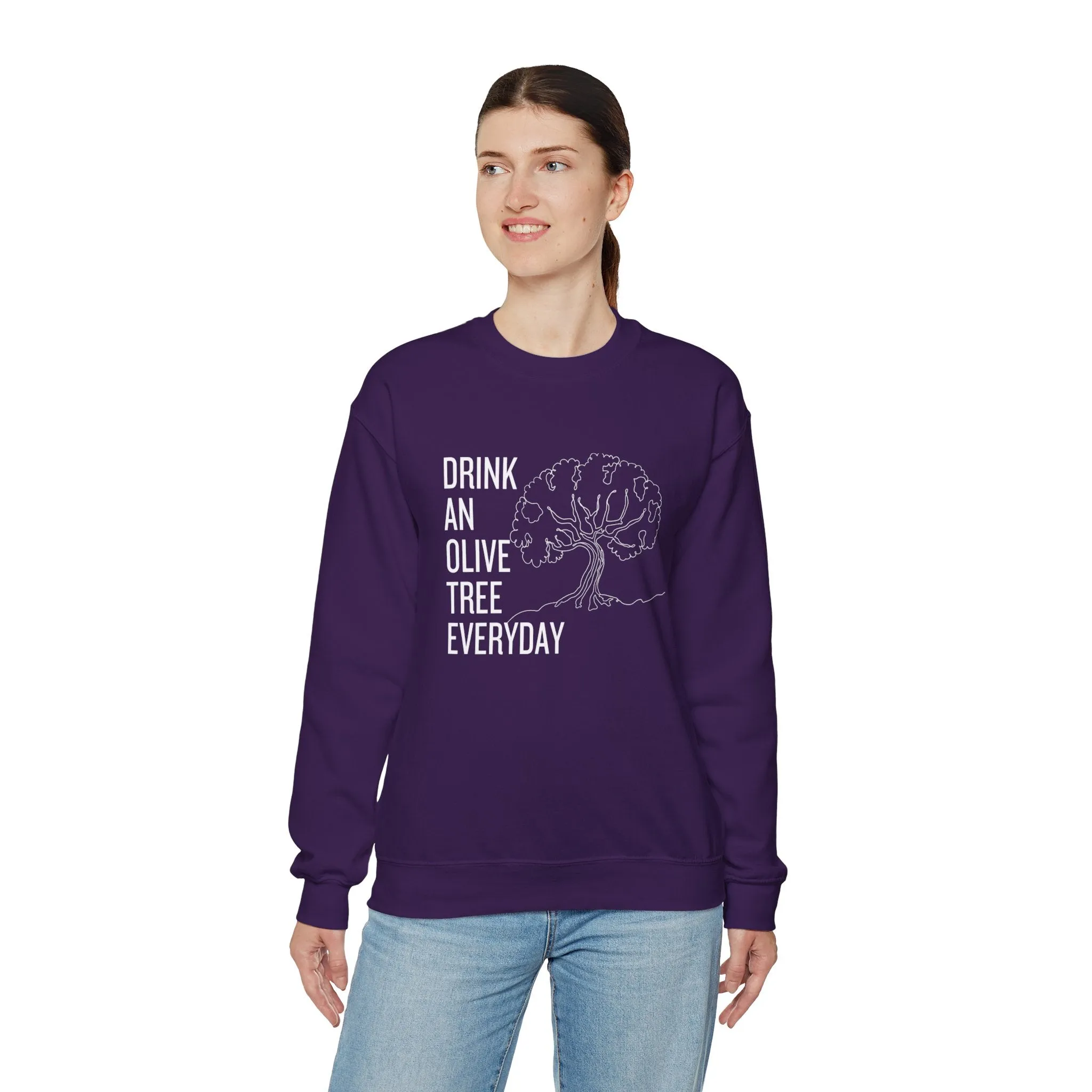 Water in skincare / waterless beauty / drink an olive tree / Unisex Heavy Blend™ Crewneck Sweatshirt