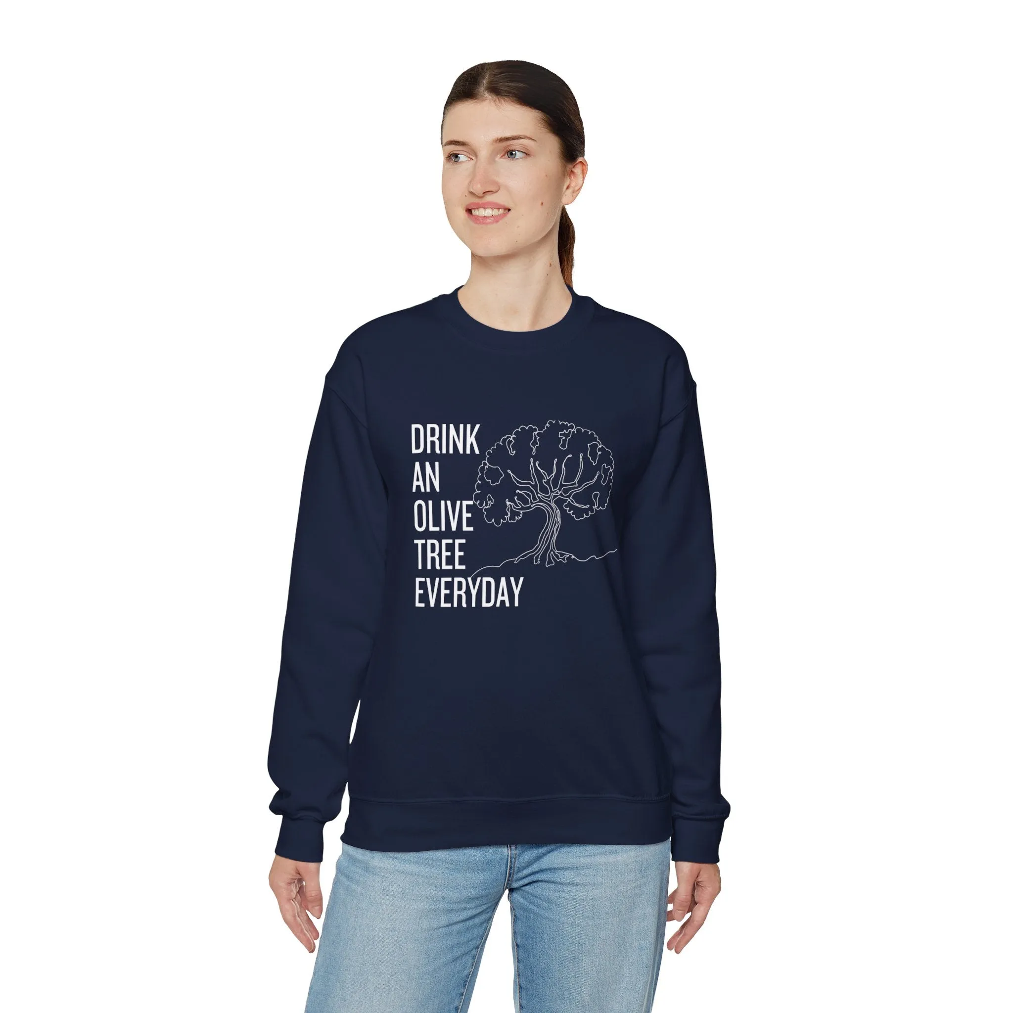 Water in skincare / waterless beauty / drink an olive tree / Unisex Heavy Blend™ Crewneck Sweatshirt