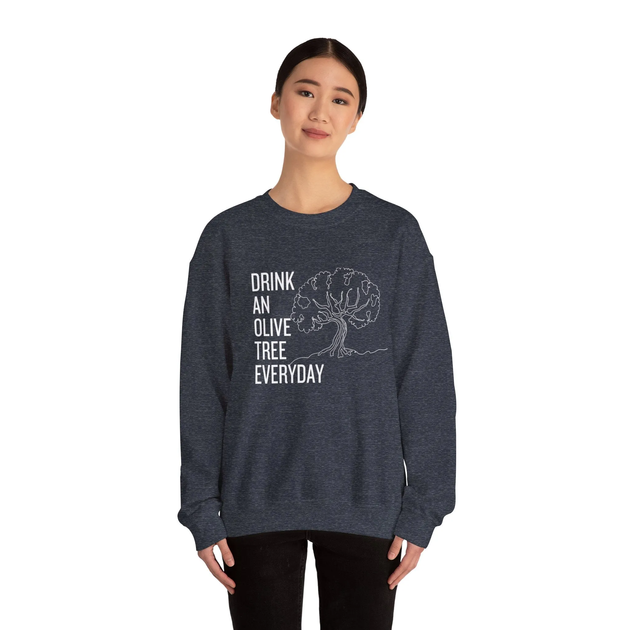 Water in skincare / waterless beauty / drink an olive tree / Unisex Heavy Blend™ Crewneck Sweatshirt