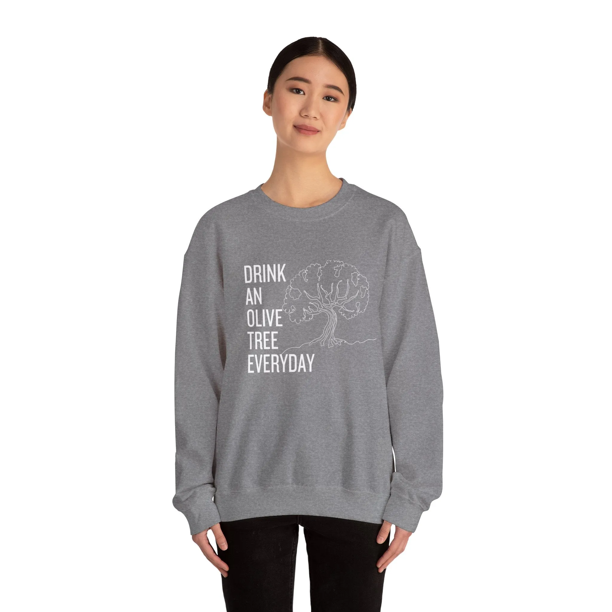 Water in skincare / waterless beauty / drink an olive tree / Unisex Heavy Blend™ Crewneck Sweatshirt