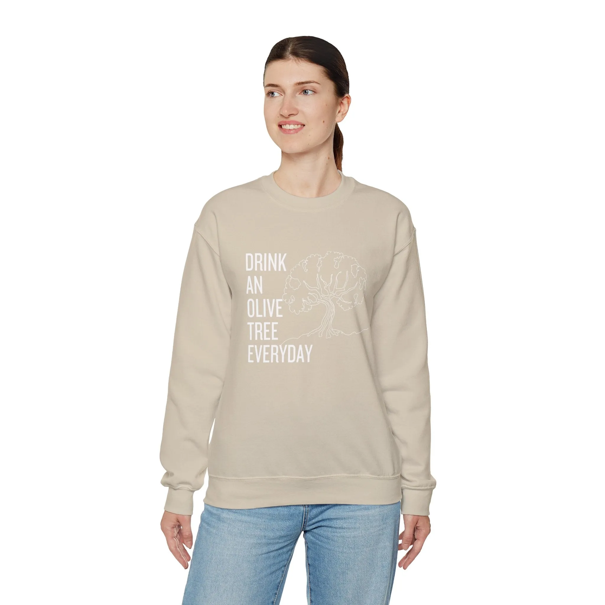 Water in skincare / waterless beauty / drink an olive tree / Unisex Heavy Blend™ Crewneck Sweatshirt