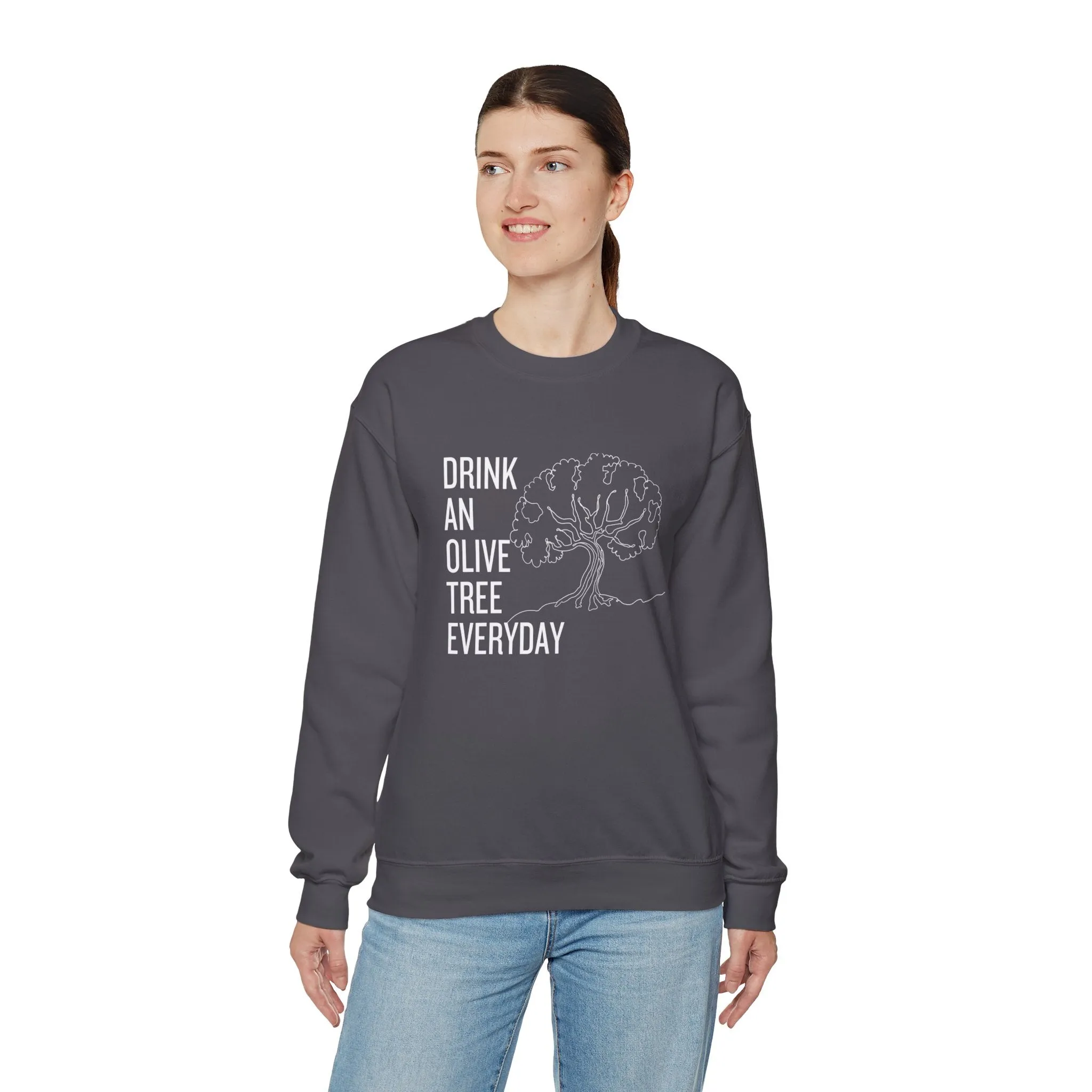 Water in skincare / waterless beauty / drink an olive tree / Unisex Heavy Blend™ Crewneck Sweatshirt