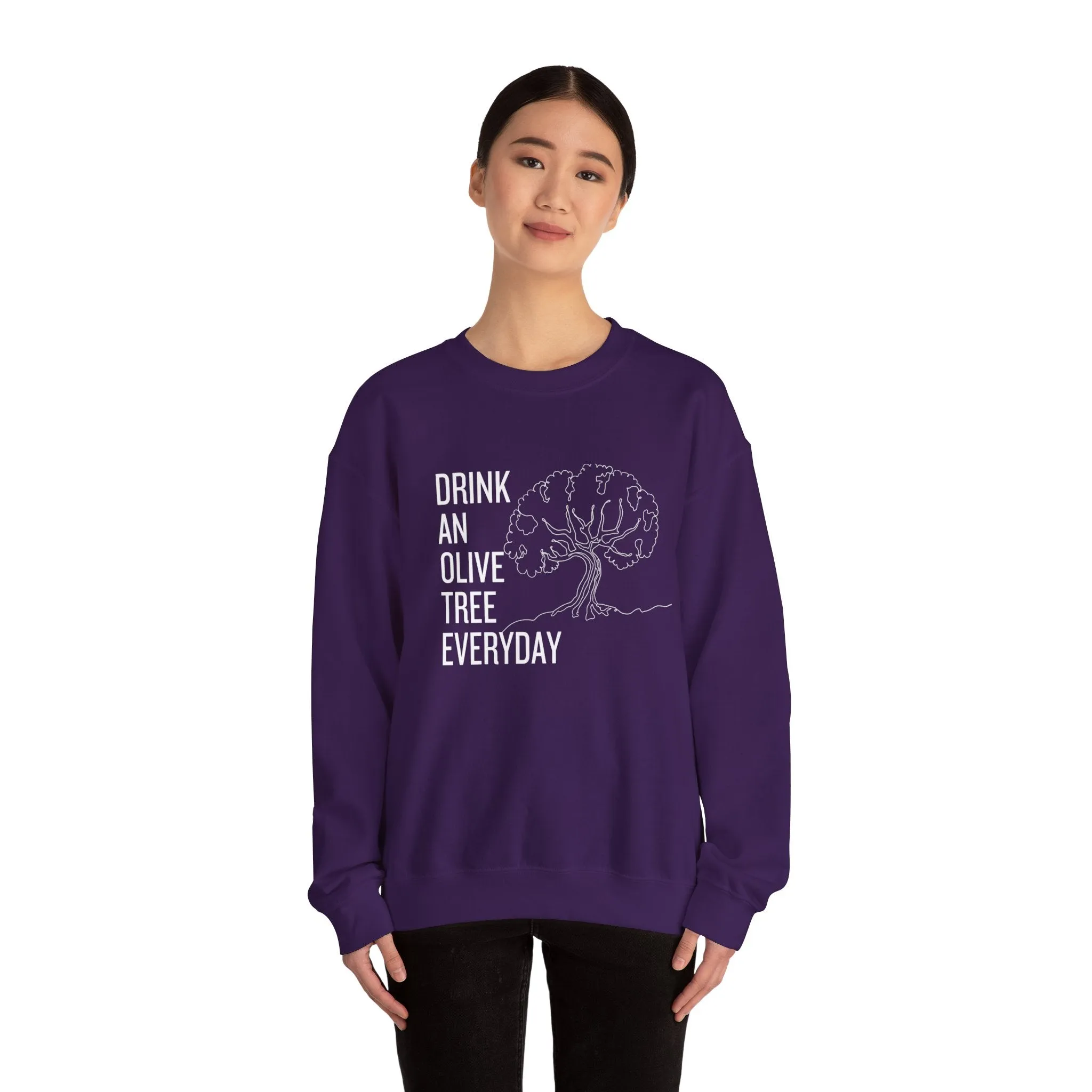 Water in skincare / waterless beauty / drink an olive tree / Unisex Heavy Blend™ Crewneck Sweatshirt