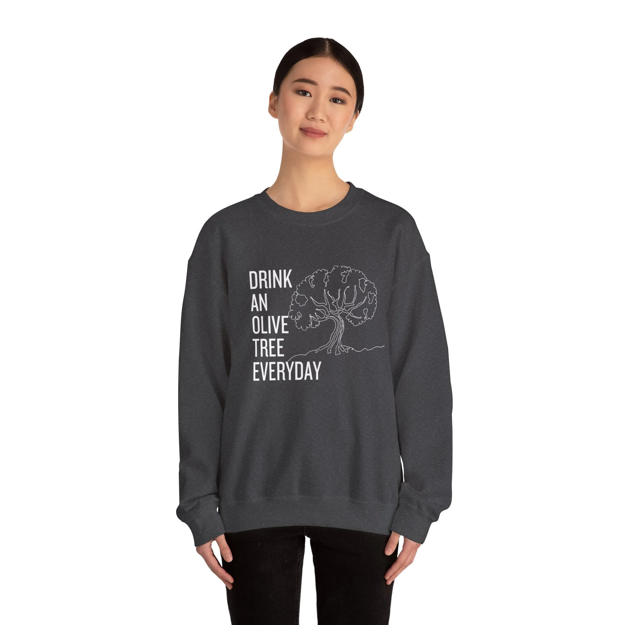 Water in skincare / waterless beauty / drink an olive tree / Unisex Heavy Blend™ Crewneck Sweatshirt