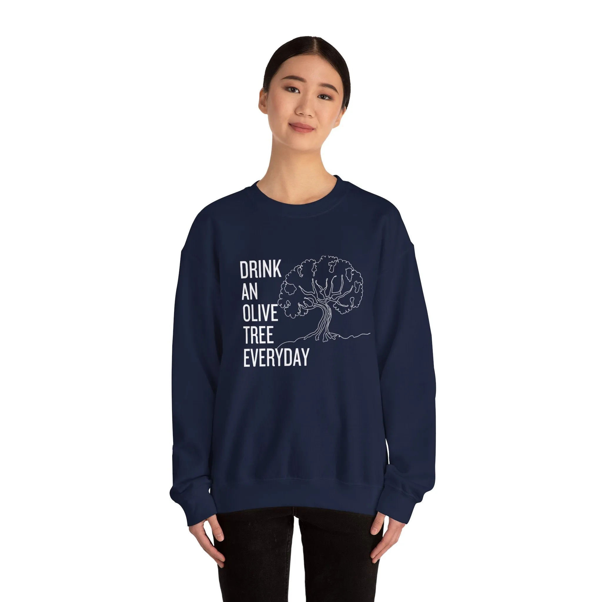 Water in skincare / waterless beauty / drink an olive tree / Unisex Heavy Blend™ Crewneck Sweatshirt