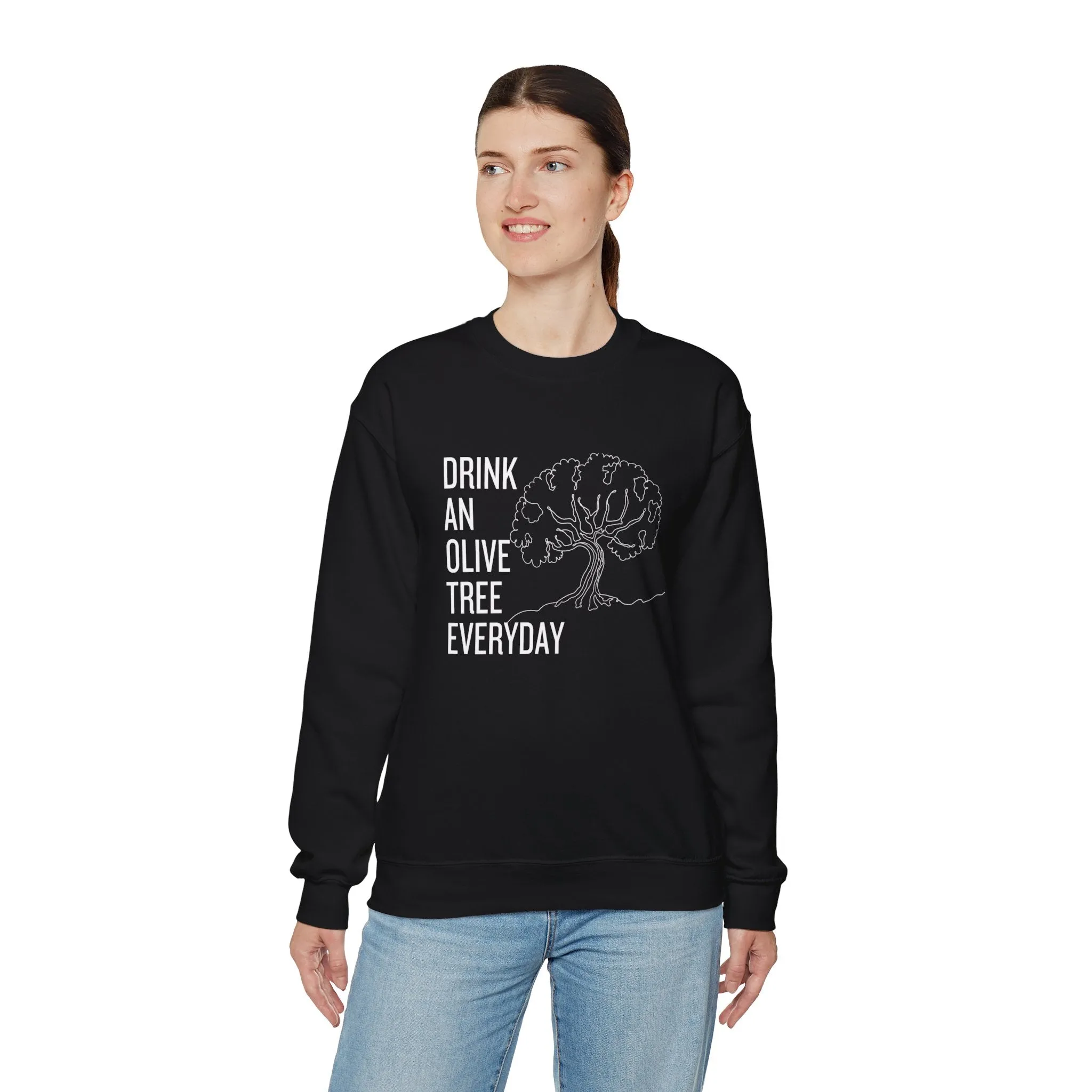 Water in skincare / waterless beauty / drink an olive tree / Unisex Heavy Blend™ Crewneck Sweatshirt