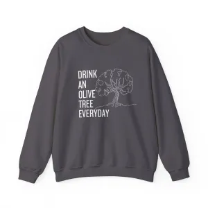 Water in skincare / waterless beauty / drink an olive tree / Unisex Heavy Blend™ Crewneck Sweatshirt