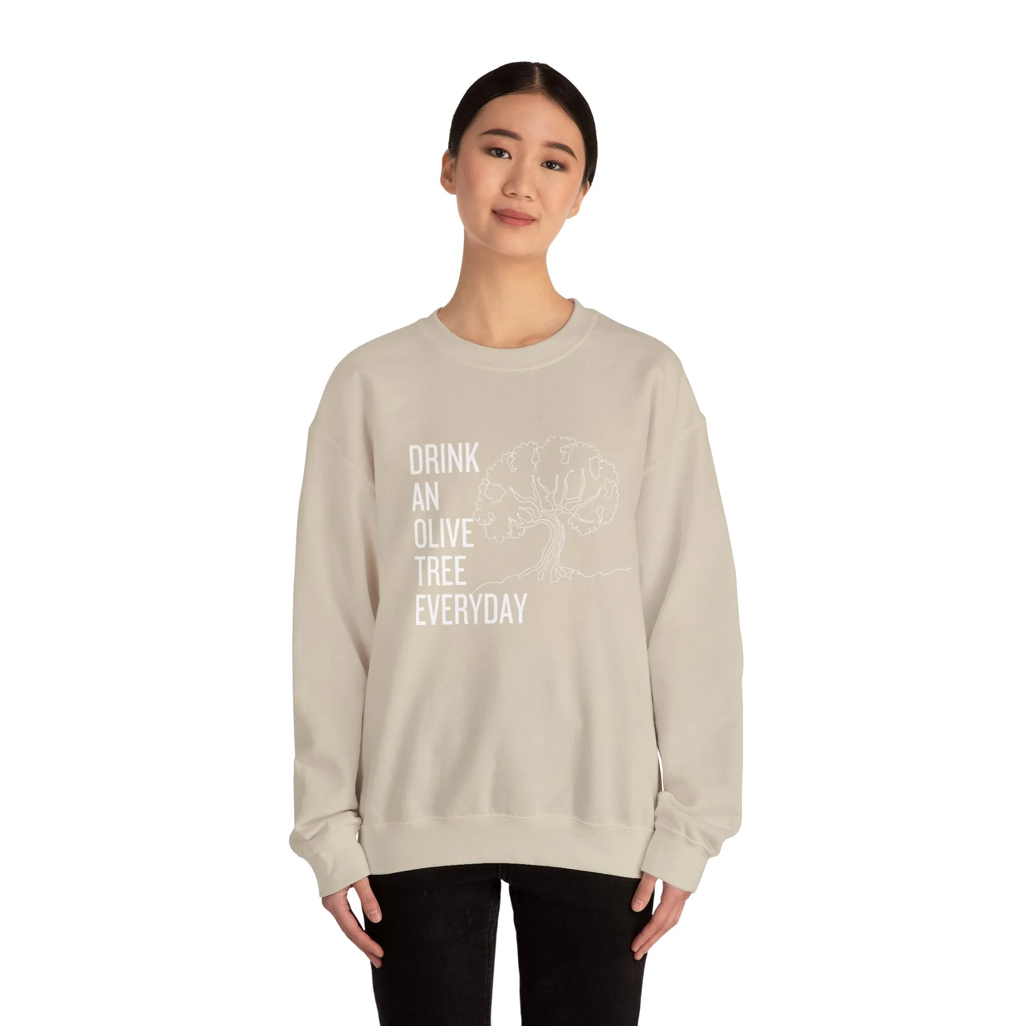 Water in skincare / waterless beauty / drink an olive tree / Unisex Heavy Blend™ Crewneck Sweatshirt