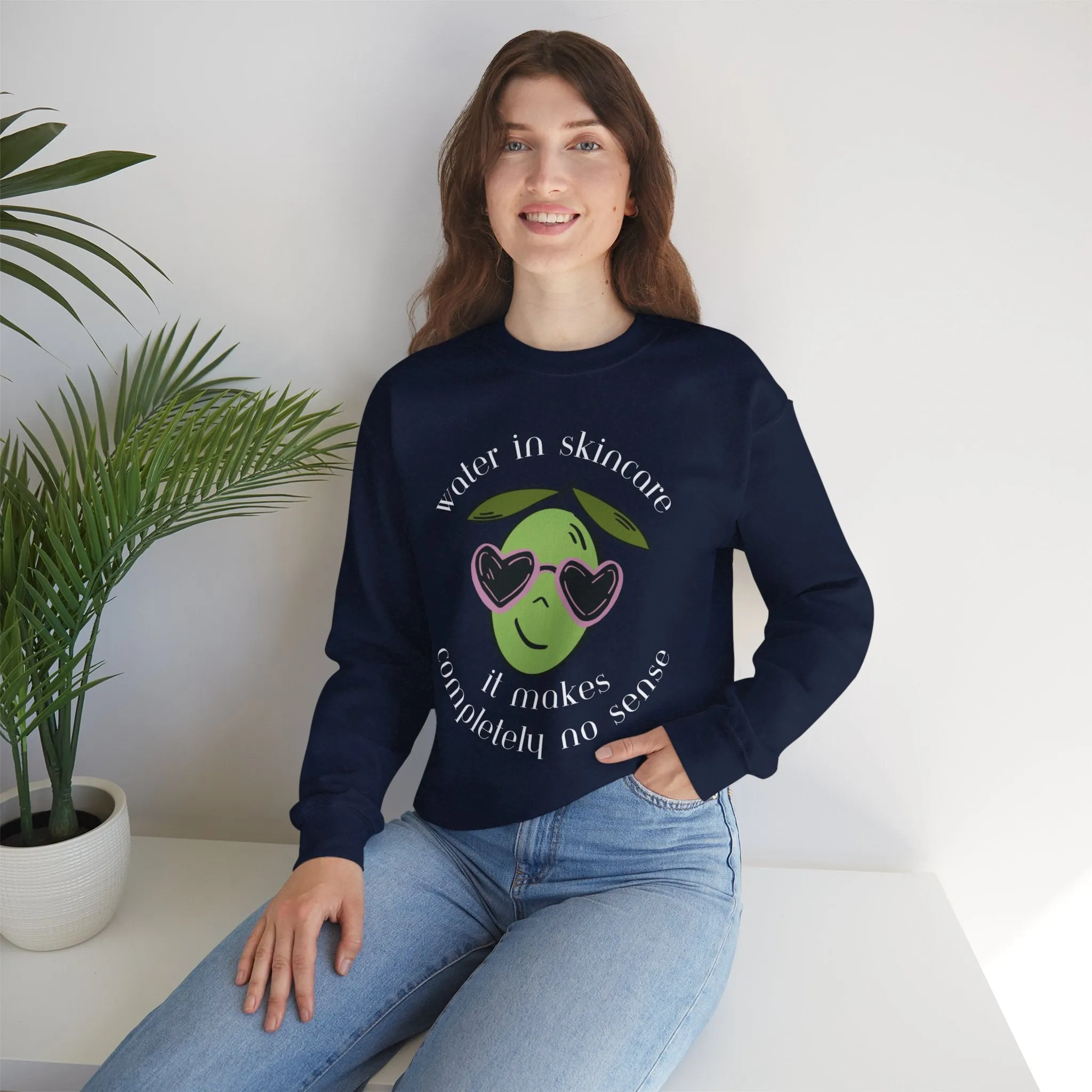 Water in skincare / waterless beauty / olive tree / Unisex Heavy Blend™ Crewneck Sweatshirt