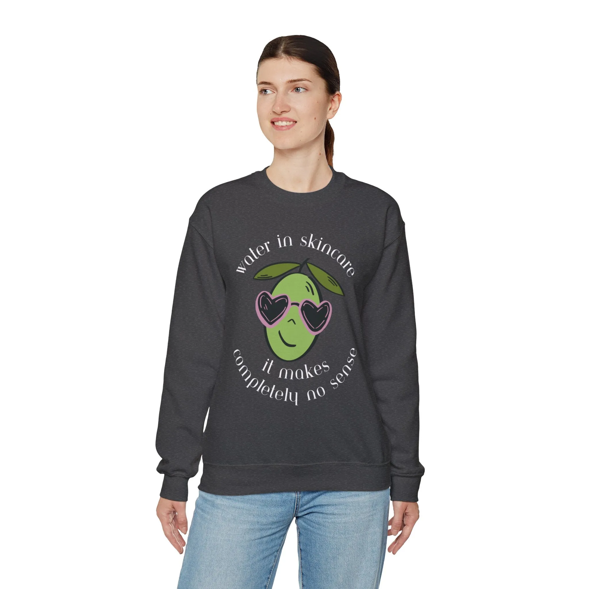 Water in skincare / waterless beauty / olive tree / Unisex Heavy Blend™ Crewneck Sweatshirt