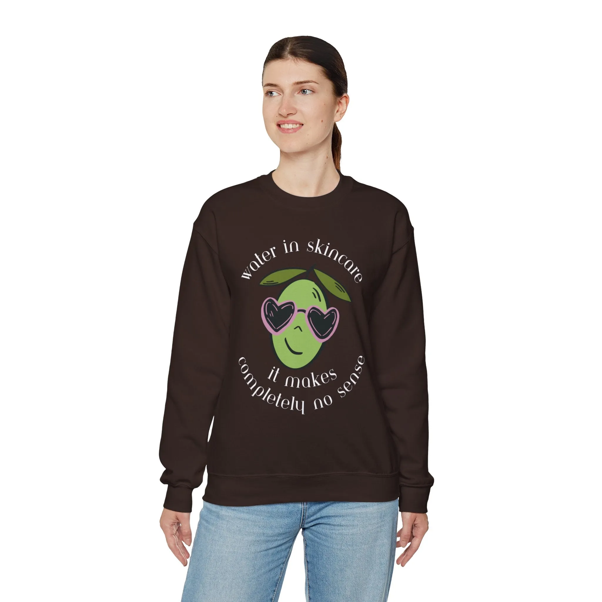 Water in skincare / waterless beauty / olive tree / Unisex Heavy Blend™ Crewneck Sweatshirt