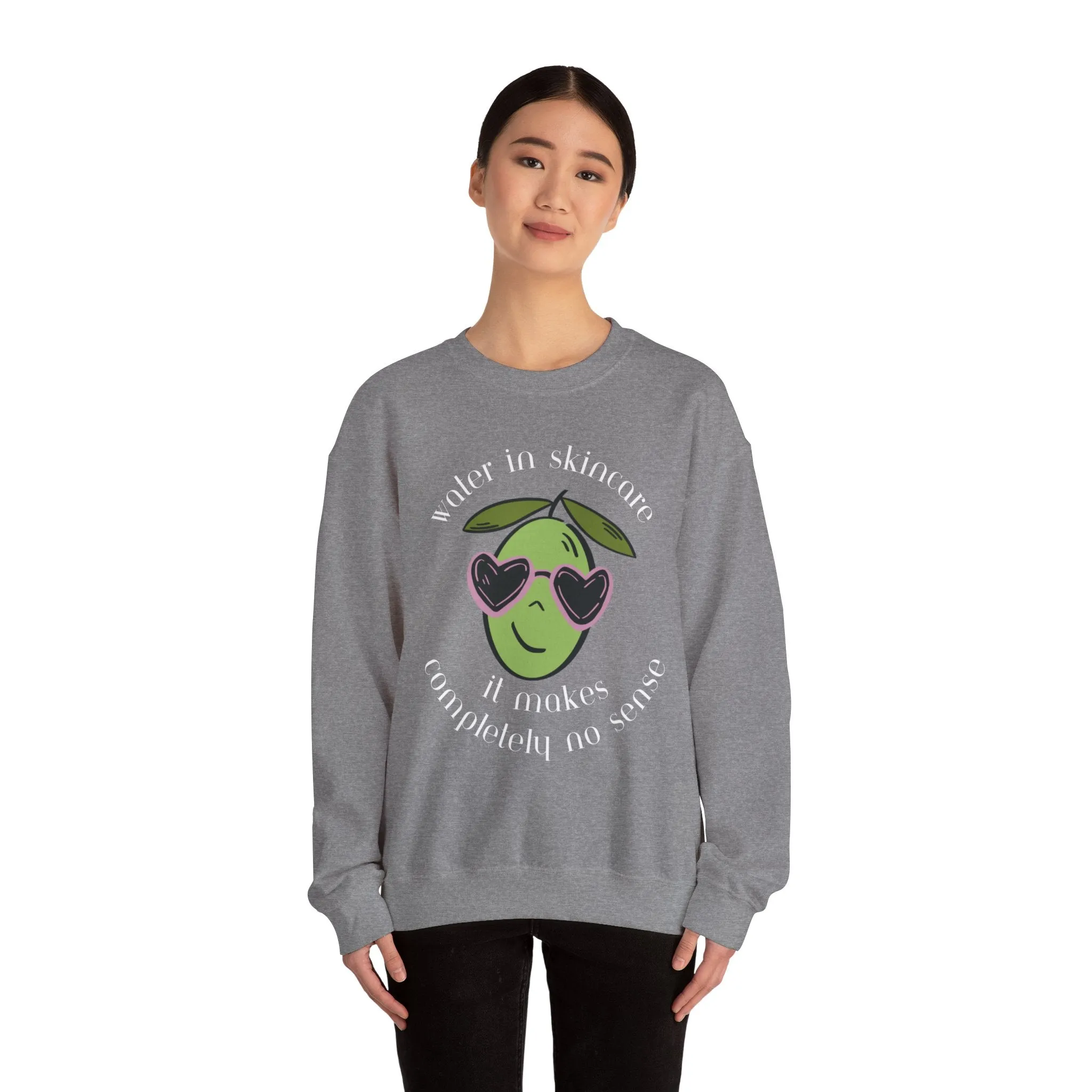 Water in skincare / waterless beauty / olive tree / Unisex Heavy Blend™ Crewneck Sweatshirt
