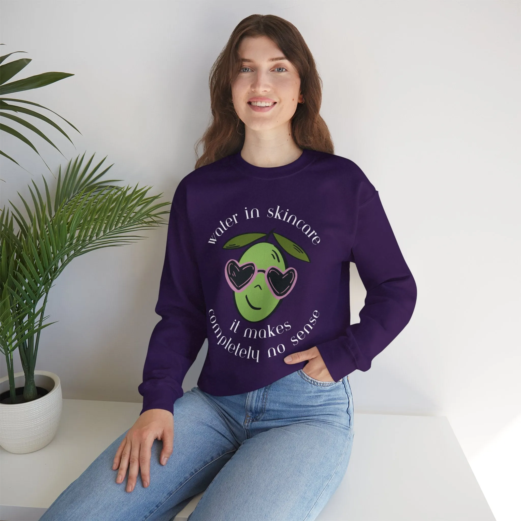 Water in skincare / waterless beauty / olive tree / Unisex Heavy Blend™ Crewneck Sweatshirt