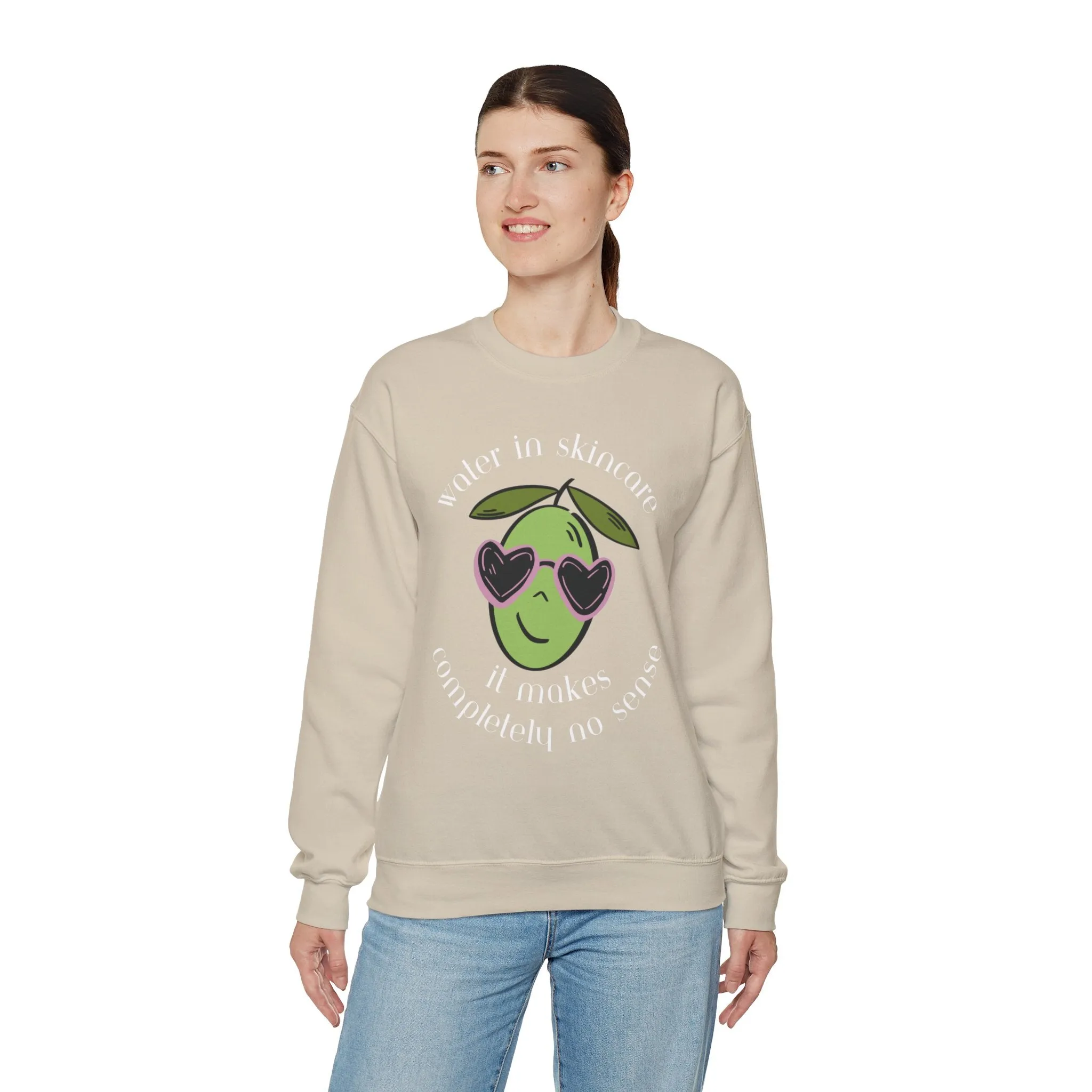 Water in skincare / waterless beauty / olive tree / Unisex Heavy Blend™ Crewneck Sweatshirt