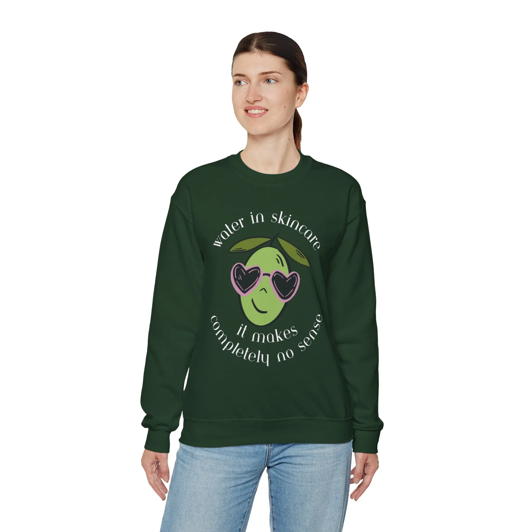 Water in skincare / waterless beauty / olive tree / Unisex Heavy Blend™ Crewneck Sweatshirt