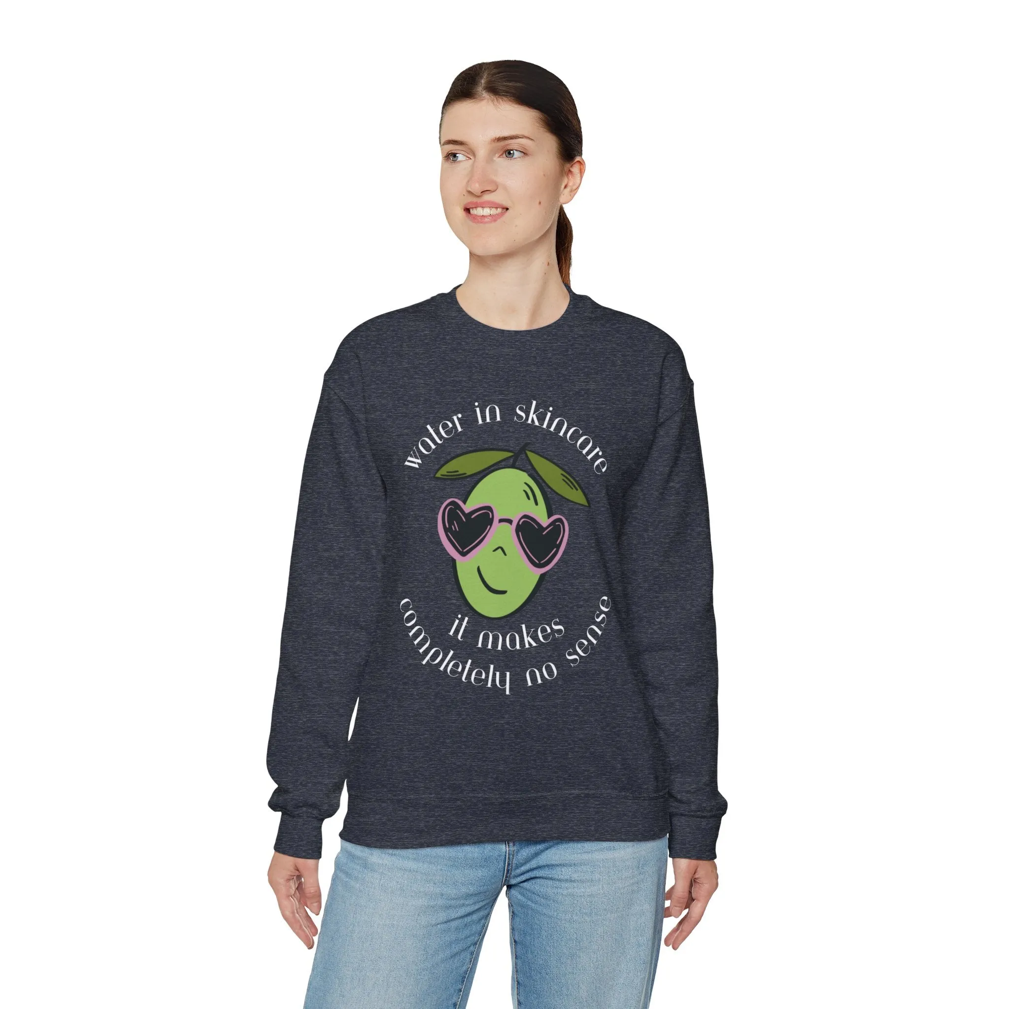 Water in skincare / waterless beauty / olive tree / Unisex Heavy Blend™ Crewneck Sweatshirt