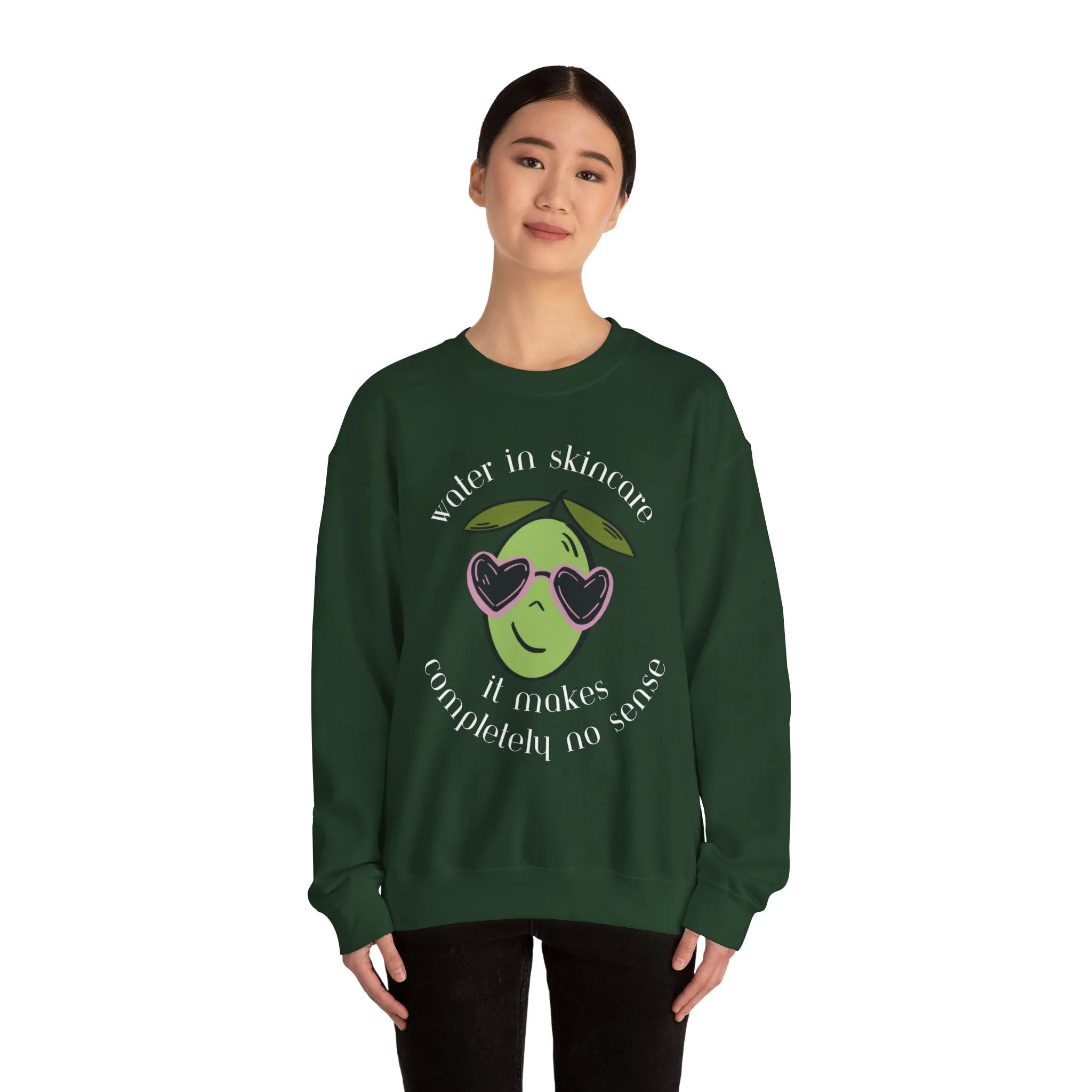 Water in skincare / waterless beauty / olive tree / Unisex Heavy Blend™ Crewneck Sweatshirt