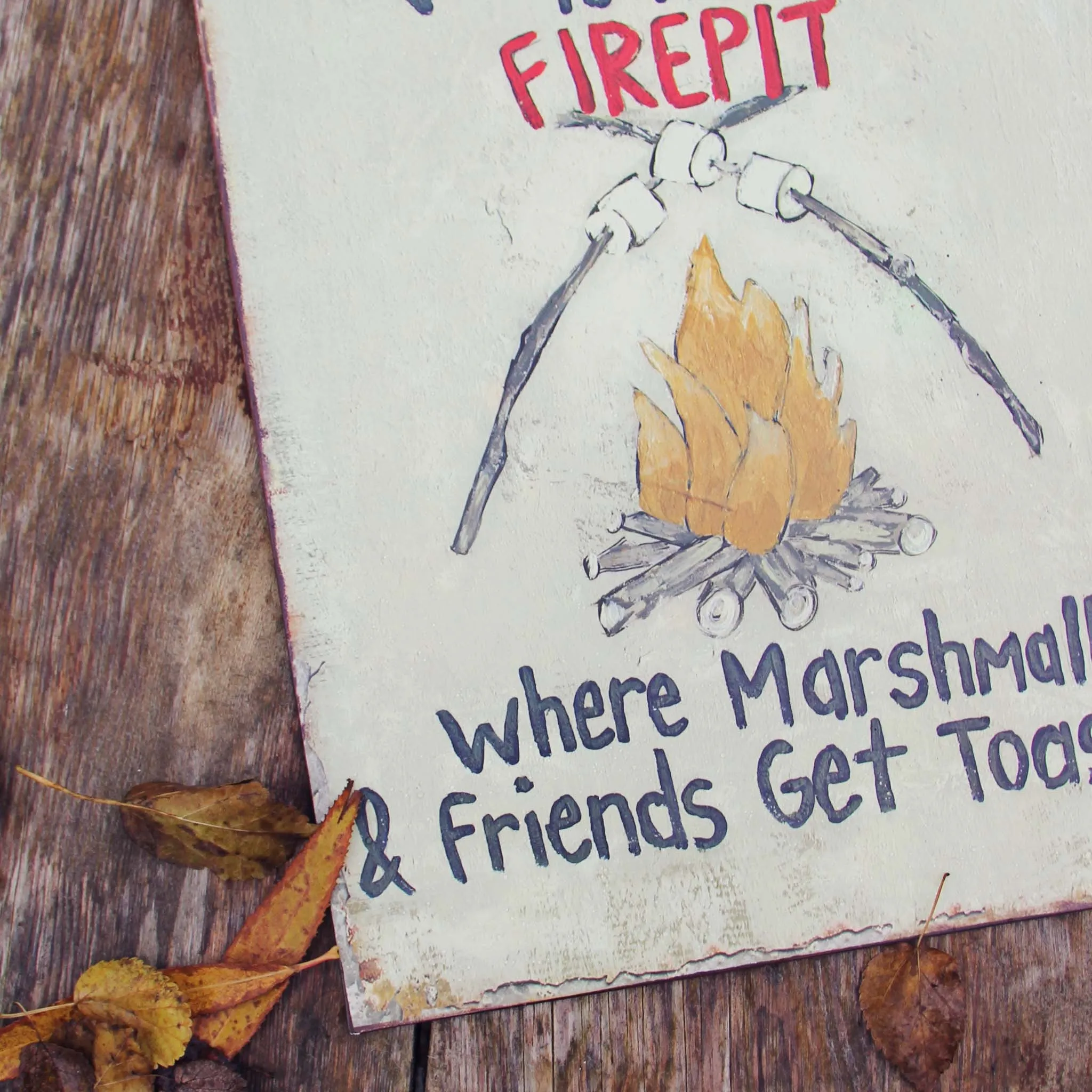 Welcome to the Firepit Sign