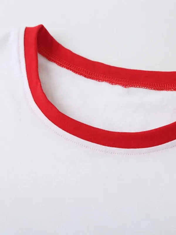 White Y2k Babygirl Crop Top