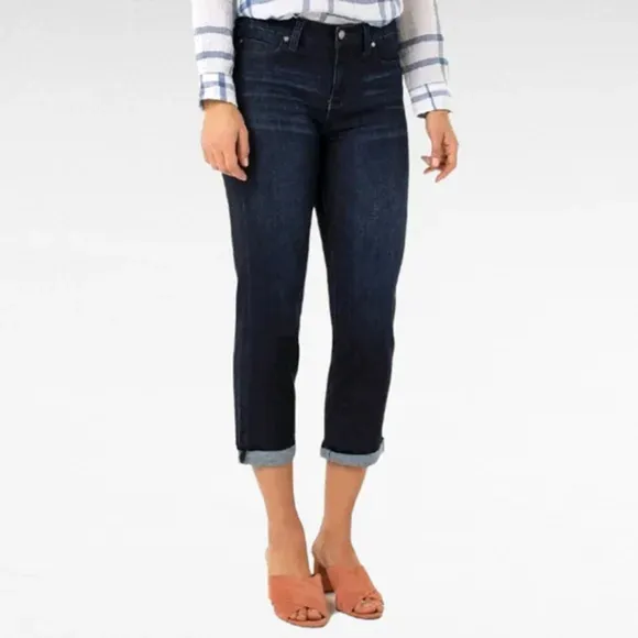 Women's Liverpool Jeans Capri Dark Blue Size 6