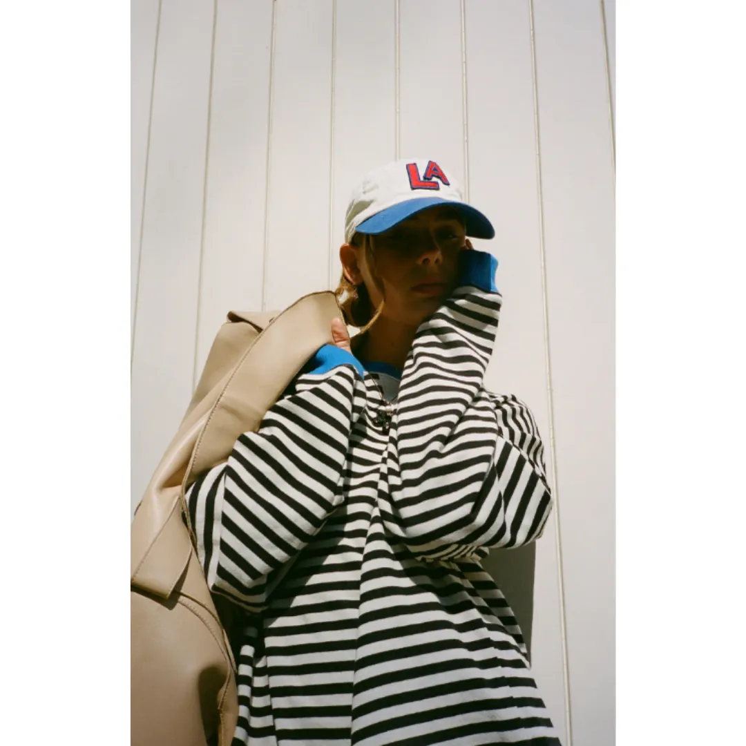 Women's Oversized Stripe Sweatshirt | Long