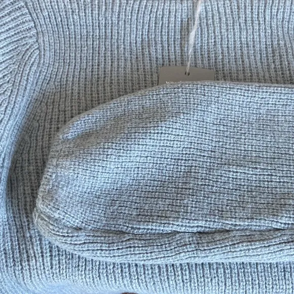 Wooden Ships- Cozy Grey Ribbed Knit Sweater Soft Pullover Sweater