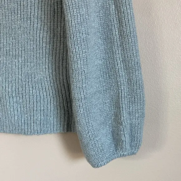Wooden Ships- Cozy Grey Ribbed Knit Sweater Soft Pullover Sweater
