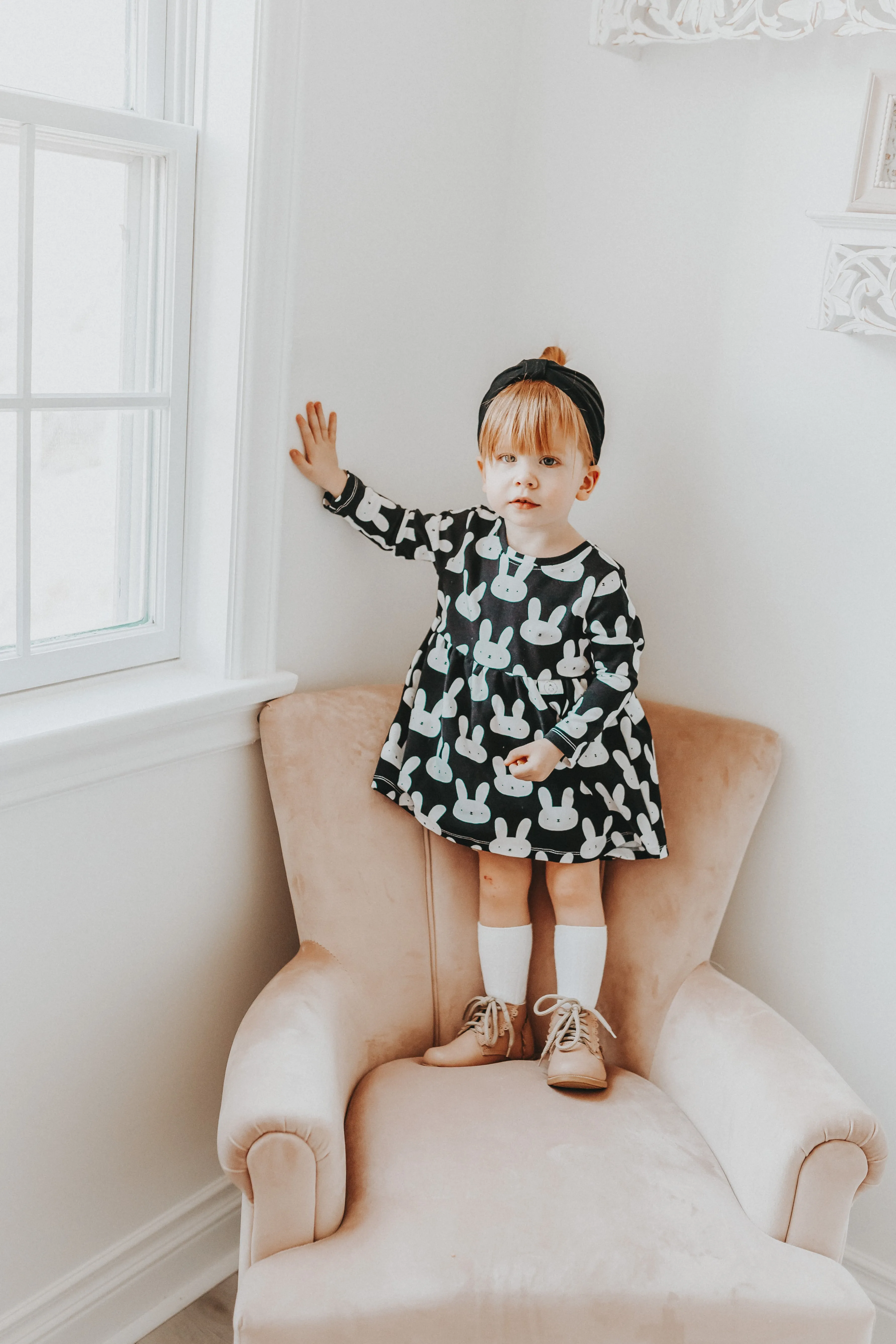 “Zoe” dress with Bunnies